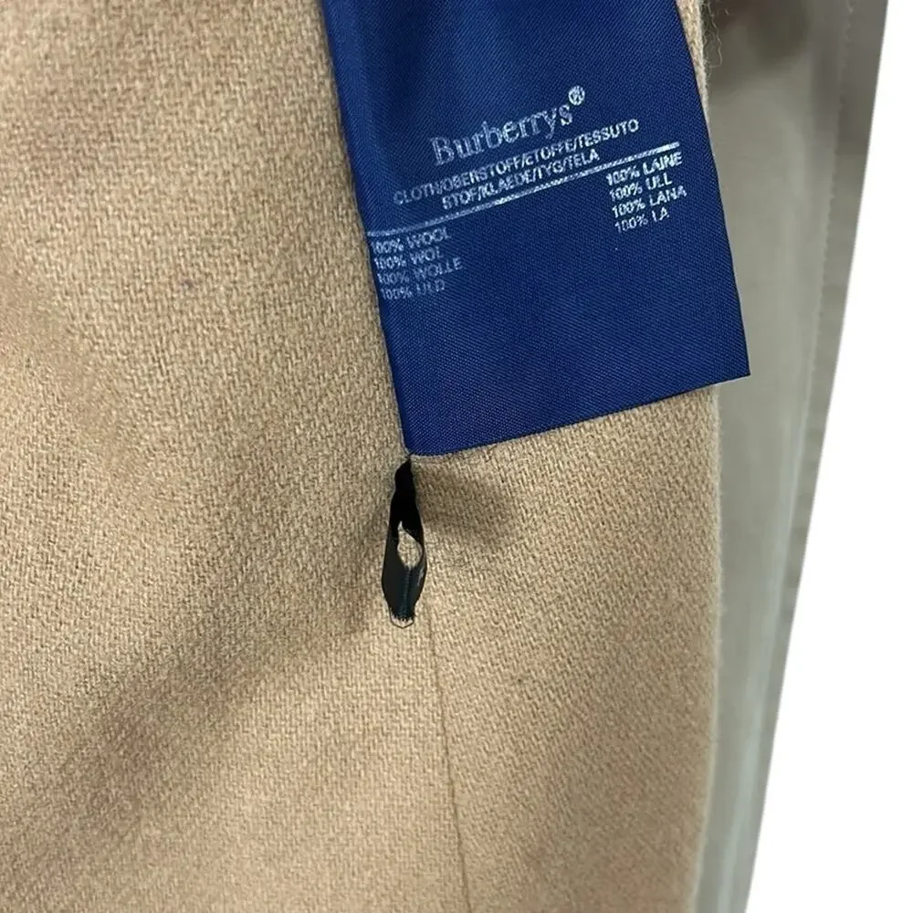 Burberry Long Waterloo Heritage Trench Coat size 12 petite - Picture 5 of 14